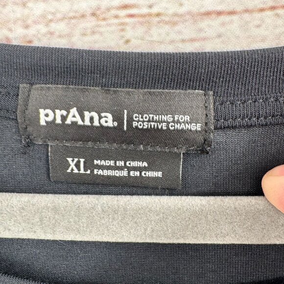 prAna Foundation Long Sleeve Crew Shirt Women's Size XL Black NEW - Picture 8 of 11